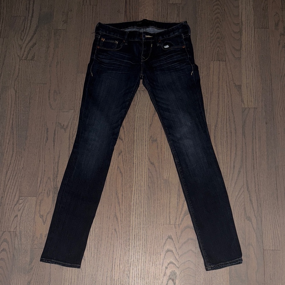 Express Women's Dark Blue Skinny Jeans